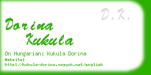 dorina kukula business card